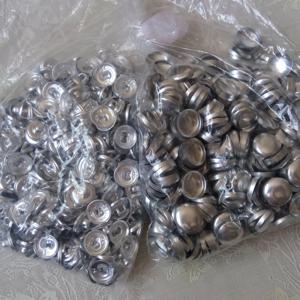 500pcs 세트/많은 # 16-80 DIY 수제 패브릭 버튼 빵 모양 라운드 패브릭 덮여 천으로 버튼 커버 금속 4 뒤로 버튼 13s