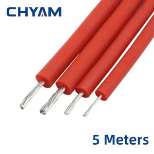 5m 빨간색 부드러운 실리콘 와이어 고전압 와이어 및 케이블 10KV 15KV 20KV-20AWG 18AWG 17AWG 15AWG 파손 방지