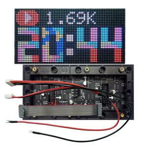 실내 풀 컬러 LED 디스플레이 모듈, P2.5-64x32, HUB75,160mm x 80mm,RGB LED 64x32, P2.5 1/16 패널 매트릭스, PIN2DMD 와 호환 가능