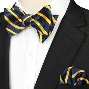 남성용 EASTEPIC 스트라이프 보우 타이 Hanky ​​Set 격자 무늬 액세서리 페이즐리 Neckwear 꽃 디자인 폴카 도트 퓨어 블랙 이브닝 파티