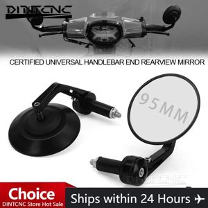 오토바이 액세서리 자전거 트램 오프로드 차량 모든 지형 범용 핸들 바 엔드 백미러 95MM 유리 사이드 미러