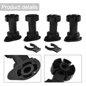 조정 가능한 가구 발 스탠드, 캐비닛 테이블 소파 바닥 하중 베어링 브래킷 하드웨어 액세서리, 80mm, 100mm, 120mm, 4 개