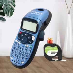 Inkless 라벨 메이커 Dymo LetraTag LT100H LT-100H 라벨 프린터 Dymo 12mm LT 테이프가 포함된 휴대용 자체 접착 스티커 프린터
