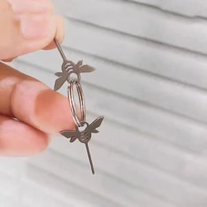 2 개/대 꿀벌 모양 초경량 스테인레스 스틸 바늘 키 도구 스마트 폰 Sim 카드 트레이 제거 꺼내기 핀에 대 한 범용 골무