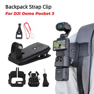 백팩 스트랩 클립 360도 회전 모자 벨트 클램프 마운트 DJI 오스모 포켓 3 액션 카메라 액세서리용