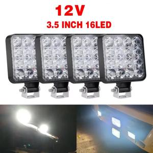 12V LED 라이트 바 48W 미니 LED 작업 조명 지프 트럭 4X4 자동차 SUV ATV Barra LED 헤드 라이트에 대 한 도로 스포트 라이트 끄기