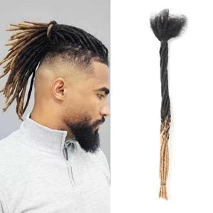 Kinky Braiding Microlock T27 레게머리 브라질 버진 인모, 10 가닥 크로셰 브레이드 헤어 록 익스텐션, 0.2 cm