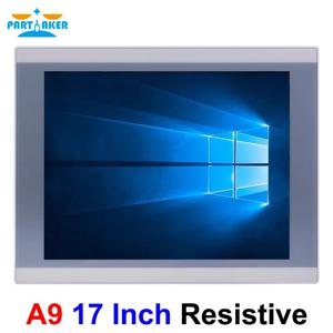 파트커 17인치 팬리스 산업용 패널 PC 방수 3-11세대 i7 i5 i3 J1900 J6412 윈도우10 프로 저항막 터치 패널 PC