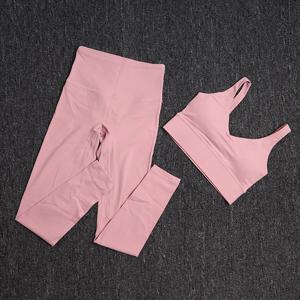 TRY TO BN 체육관 의류 여성 스포츠 요가 세트 브래지어 높은 허리 레깅스 피트니스 운동복 운동복 훈련 여성 Tracksuit