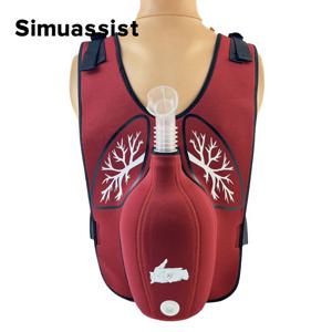 응급 처치 훈련 기관 막힘 웨어러블 성인 어린이 경색 교육 모델이있는 Heimlich 조끼 질식 트레이너