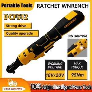 Dewalt DCF512 1/2 인치 브러시리스 래칫 직각 렌치 LED 무선 드라이버 가변 속도 전원 렌치 20V 전동 공구