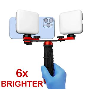 헤라 MK-16 휴대용 폰 사진 조명 스마트폰 LED 필라이트 반사 방지, 매크로 다기능 램프