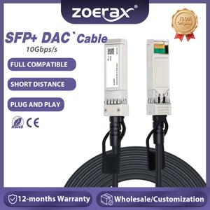 ZoeRax 10G SFP+ DAC 케이블 패시브 직접 연결 구리 0.5-7m Cisco/MikroTik/HP/Intel 등 스위치와 호환 가능