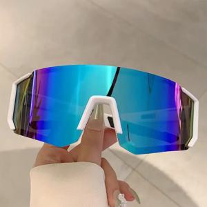 스포츠 고글 스키 안경 사이클링 선글라스 야외 여성 남성용 브랜드 선글라스 인기있는 펑크 스키 방풍 그늘