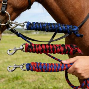 16mm 2m 2.5m 3m 4m 두께의 땋은 말줄, 두꺼운 은합금 대형 고리가 있는 애완동물 줄, 4가닥 직조