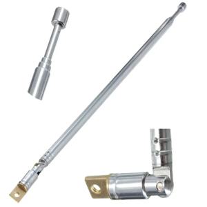 60cm FM 안테나 라디오 휴대용 6 섹션 TV 텔레스코픽 회전식 공중