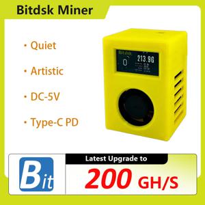 Bitdsk D12 200Gh/S BM1397 Bitcoin ASIC BTC 광부 솔로 복권 광부 US/EU/UK/AU/BR 플러그(Type-C PD 전원 포함)