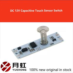 DC 12V 정전식 터치 센서 스위치 코일 스프링 스위치 LED 디머 제어 스위치 9-24V 30W 3A 스마트 홈 LED 라이트 스트립용