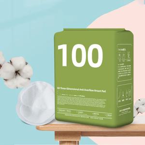100개입 유출방지 수유패드 여름용 얇은 수유기 일회용 얇고 통기성 좋은 유액분리패드 모유 수유용