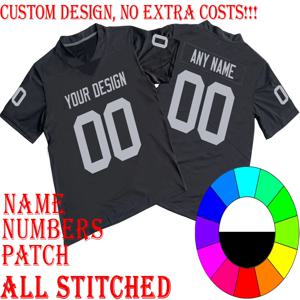 미식축구 유니폼 당신의 팀 이름/번호/그래픽 패치를 원하는 대로 제작합니다. 모두를 위한 훌륭한 선물!