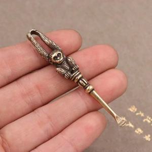 귀지 제거기 귀 청소 도구 소형 클리너 황동 귀이개 건강 귀 관리 용품 유용한 제품 레트로 귀이개