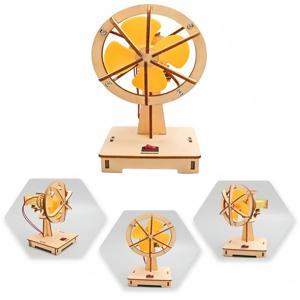 어린이를 위한 DIY 전기 진동 팬 과학 실험 모델 키트 - 학생들을 위한 교육용 STEM 수공예 프로젝트 장난감 어린이 선물