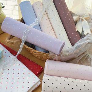 140x50cm 2mm 도트 100% 면 40수 디지털 프린트 레드 퍼플 크림 색상 인스타일 플로럴 패브릭, 의류 재봉용