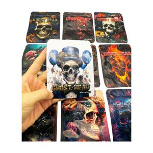 100개 냄새 차단 백 마일라 홀로그램 재밀봉 가능 백 호일 파우치 지퍼백 할로윈 선물 보관 보석 포장용