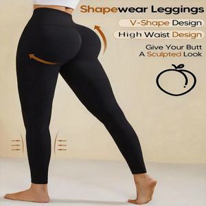 블랙 섹시 하이웨이스트 레깅스 피치힙 부드러운 바디 누드 느낌 수분 흡수 요가 팬츠 여성 플러스 사이즈 피트니스 스포츠웨어