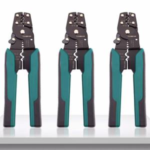1pcs 4 in1 다기능 압착 단자 펜치, 와이어 스트리퍼, 와이어 커터, 단자 펜치, 배선 액세서리, 수공구