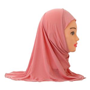 H061 아름다운 일반 작은 소녀 hijab 간단한 귀여운 hijab 모자 여성 모자는 2-6 세 소녀에게 맞을 수 있습니다