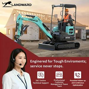 중국 1.5 톤 1.8 톤 유압 미니 굴삭기 기계, 1000KG 소형 굴착기, EPA/EURO 5 크롤러 굴삭기, 맞춤형 판매