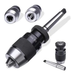 자체 조임 드릴 척, B10, B12, B16, B18, B22, MT1, MT2, MT3, MT4, 모스 드릴 척 선반, 1-10, 1-13mm, 1-16mm