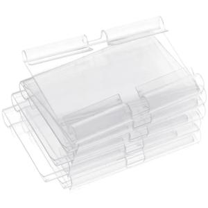 와이어 선반용 투명 플라스틱 라벨 홀더, 소매가 라벨 바구니, 상점 슈퍼마켓용 클립 온 라벨, 50 개