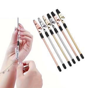 1Pcs 팔찌 Clasps 도우미 금속 도구 엔드 체인 패스너 클립 쥬얼리에 대 한 스틱 발목 액세서리 결과 도구