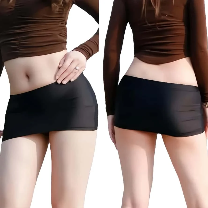 NEWJOINFUN 섹시 시스루 블랙 슬림 울트라 미니 짧은 치마 바디콘 힙 스커트 여성용 패션 나이트클럽 웨어 란제리