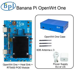 Banana Pi OpenWrt One MediaTek MT7981B 1GB DDR4 2.5GbE RJ45 및 기가비트 이더넷 RJ45 256 MiB SPI NAND 오픈 소스 스마트 라우터