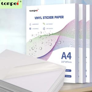 레이저 Printe에 대한 도매 A4 자체 접착 Vinly 스티커 종이 방수 떼어 내기 방지 스크래치 라벨 스티커.