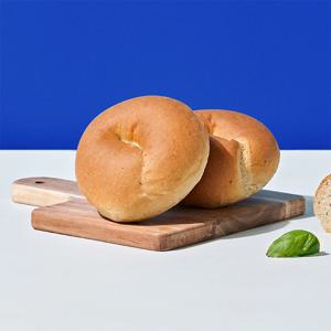 널담 고단백 배꼽베이글 저당 비건 식물성 베이글(바질 8개입)