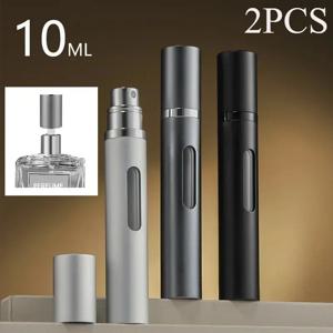 2PCS 5/10ml 하단 충전 펌프 향수 리필 스프레이 병 미니 휴대용 빈 화장품 용기 분무기 병 여행