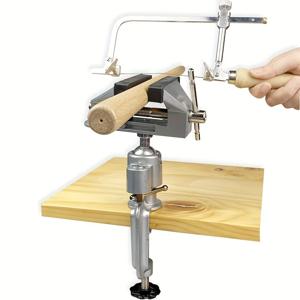 회전 벤치 바이스 360 °   목재 금속 보석 드릴링 프로젝트를 위한 조정 가능한 그라인더 스탠드 금속 클램핑 메커니즘