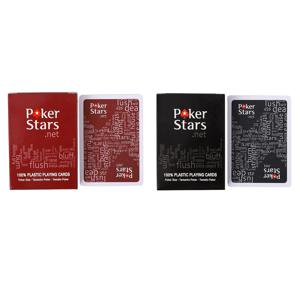 텍사스 PCV 플레잉 카드 스탠다드 인덱스 레드 블랙 카드 덱 프리미엄 포커 카드 블랙잭 카지노 가족 게임용