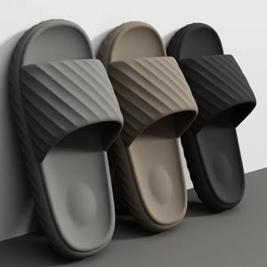 남성용 가정용 슬리퍼 통기성 속건성 미끄럼 방지 부드럽고 편안한 남성용 및 여성용 플랫 샌들 캐주얼 전 경기