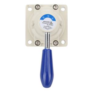 4HV230-08 공기 밸브 4방향 3위치 핸드 레버 직접 작동 1/4인치 PT 공압 밸브 핸드 레버 밸브 공압 밸브 밸브