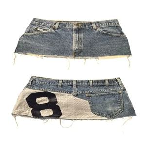 짧은 치마 아플리케 프린트 데님 고스 스트리트 힙합 호파라주쿠 빈티지 하이 웨이스트 y2k 미니 섹시한 루즈 캐주얼 여성 스커트