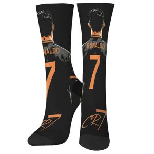 CR7 Cristiano Ronaldo 참신 해피 남성 양말 하라주쿠 힙합 트렌드 웃긴 양말 부드러운 통기성 미끄럼 방지 양말 파티 선물
