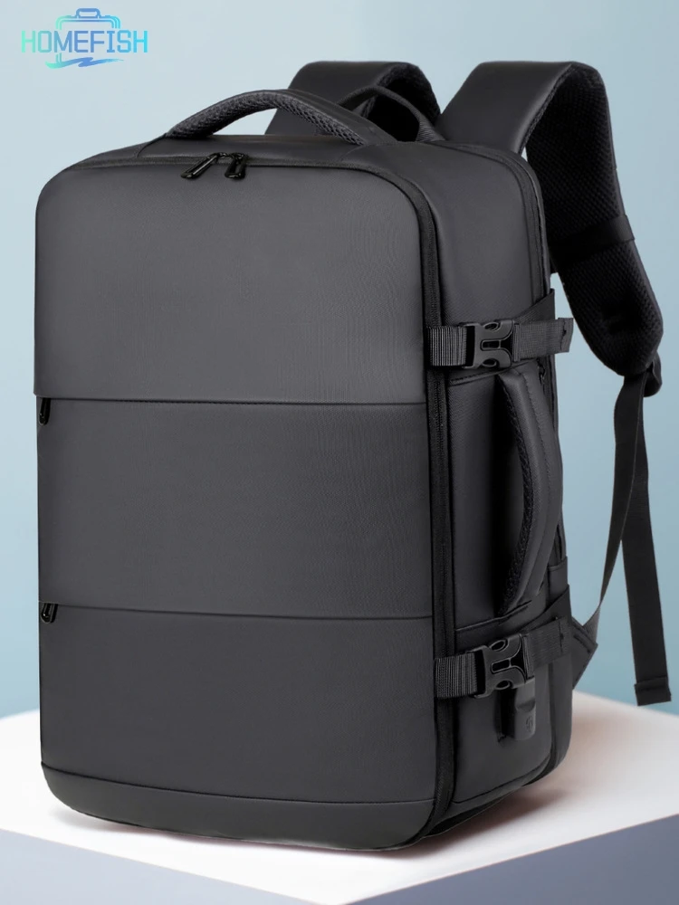 HOMEFISH 라이언에어 기내 가방 - 남녀 공용 15.6인치 노트북 비즈니스 여행 백팩 대학 학교 백팩