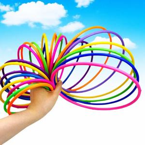 10pcs 플라스틱 던지기 반지 타겟 던지기 세트 서클 카니발 게임 어린이 지적 개발 교육 운동 장난감