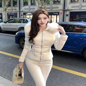 프랑스 캐주얼 린트 긴 소매 파카 여성 디자인 헵번 시크 후드 지퍼 코트 여성 패션 따뜻한 빈티지 슬림 오버코트 신상품