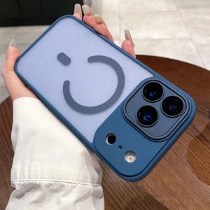 럭셔리 매트 맥세이프 마그네틱 렌즈 필름 포함 아이폰 17 17Air 17 Pro 17ProMax 하드 PC 범퍼 케이스